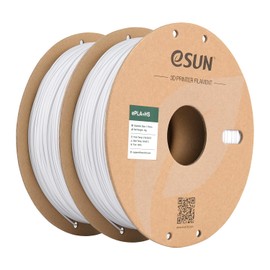 eSUN High Speed PLA+ Filament 1.75mm, 3D Printer Filament Speedy PLA Plus for Fast Printing, 1KG per Spool, 2 Spools 3D Printing Filament, Cold White