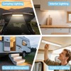 Rvhouse 2 Pack Motion Activated RV Step Lights, USB Rechargeable