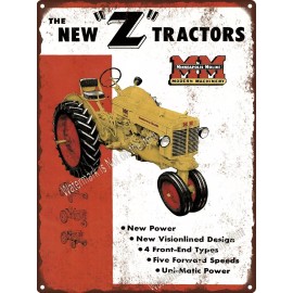 1949 Minneapolis Moline MM Modern Machinery Z Tractor Metal Sign 9x12" A184