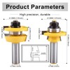 HOHXEN Rail and Stile Router Bits with Matched 2 Bit