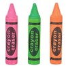 Rhode Island Novelty Crayon Shaped Erasers Assorted Colors 2.5 Inch