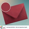 COLOURS-4-YOU Envelopes, DIN C6, Dark Red, 11.4 x 16.2 cm,