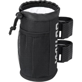 Gotrax - Soporte para Botellas de Agua para Bicicleta para Scooters electrónicos y Bicicletas eléctricas, Adaptable, instalación sin tirones, Bolsillos de Malla, Correas Adhesivas, se Adapta a Tazas