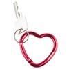 Munkees Carabiner Heart Heart Shaped Carabiner Hook Key Pendant, Multipurpose,