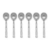 UPware 6-Piece 18/8 Stainless Steel Sugar Spoon Set with Bamboo
