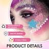 Ouligay 8 Sheets Self Adhesive Face Gems Face Rhinestones Jewel