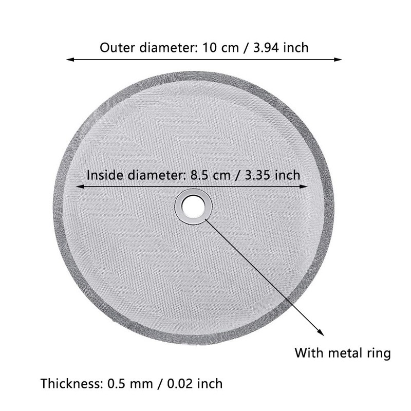 1 x Coffee Filter Replacement Filter Reusable Stainless Steel Mesh