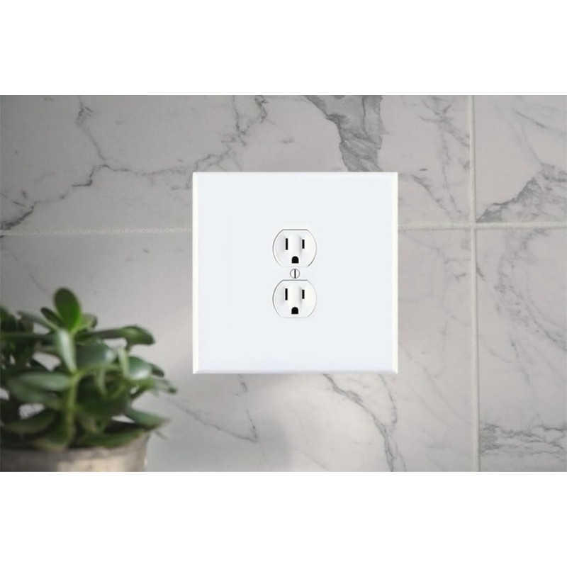 Oversized Metal Outlet Plate 5.5” Jumbo 2 Gang Duplex |