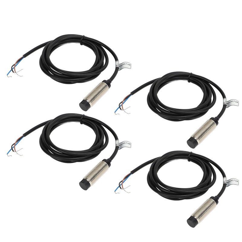 4 Sets Proximity Sensor 3 Wire NPN NC Contact Inductive