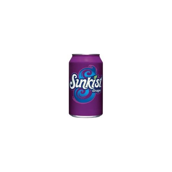 Sunkist Grape Soda, 12 fl oz cans, 12 pack