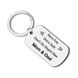Drive Safe Keyring Funny Gifts for New Driver Coming of Age Gift for Daughter Son Birthday Gifts for Teenager Boys Girls 16th Birthday Gifts Funny Keychain Gifts Christmas Graduation Gifts