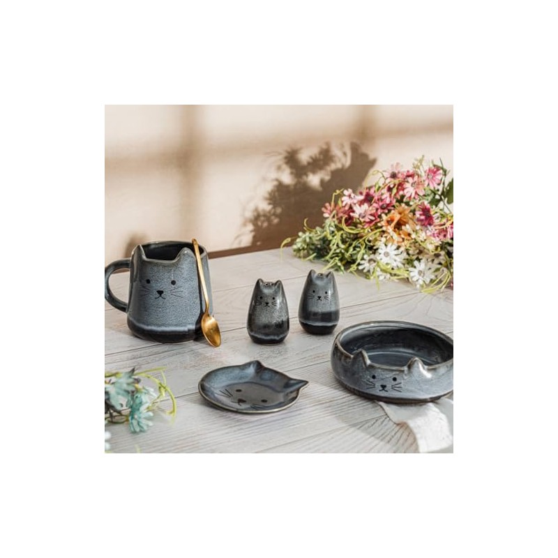 Sass & Belle Mojave Cat Tea Bag Dish - Ceramic