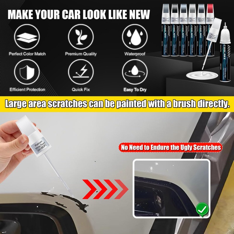 COSLAKE Car Touch Up Paint(Boost Blue Pearl(B-637P)) for Honda, Car