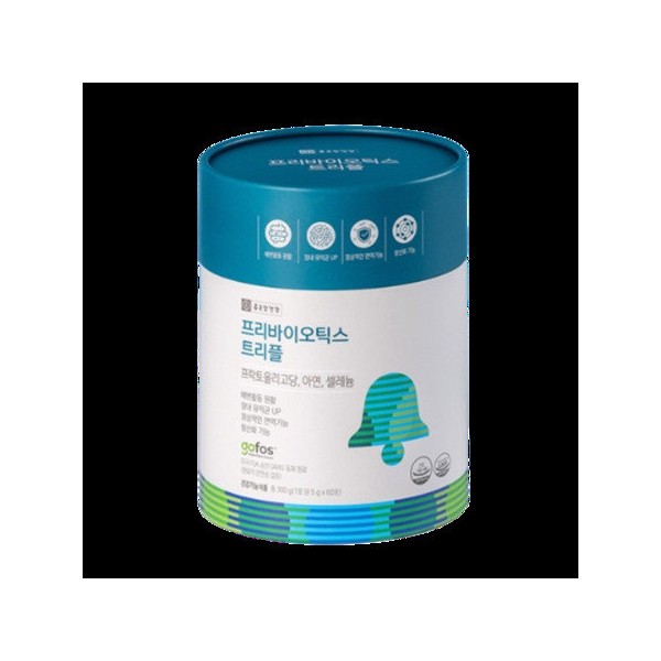 Chong Kun Dang Health Prebiotics Triple 1 box 60 packets (2 month supply) / 종근당건강 프리바이오틱스 트리플 1박스 60포 (2개월분)
