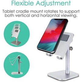 As shown Adjustable Aluminum Smartphone Stand for Optimal Viewing Angle