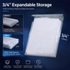Tinlade 25 Pcs File Retention Jackets Clear Poly Letter Size
