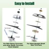 Huazu Brush Cutter Blades, 3 Teeth Carbon Steel Weed Wacker