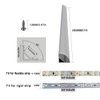HAMRVL 6-Pack 1ft/30cm 16x16mm Led Aluminum Channel System with Cover