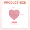 PATIKIL 1"x1" Heart Foam Stickers, 120Pcs EVA Self Adhesive Glitters