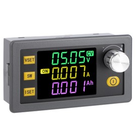 DROK Adjustable Voltage Regulator, 6v-36v to 0-36v 60W 5A Buck Boost Converter Wide Angle Color Screen LCD Display for Golf Cart, Solar Panel