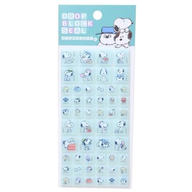 Snoopy [Sticker Sheet] Drop Block Sticker / Snoopy & Family Peanuts