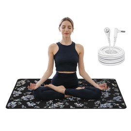 Grounding Mat for Feet 23.6 * 35.5In, Grounding Mat for Bed with 100 Conductivity Pu, Earth Connected Therapy