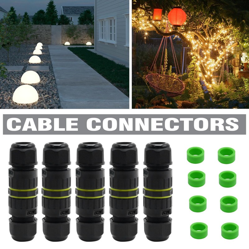 EATAKWARD IP68 Outdoor Waterproof Junction Box, 2 Way 3Pin Electrical