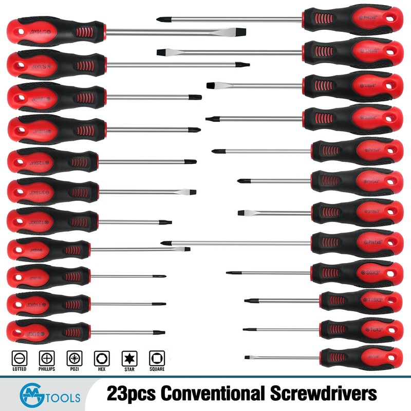 GMTOOLS 118PCS Magnetic Screwdriver Set, Screwdriver Set with Plastic Racking,