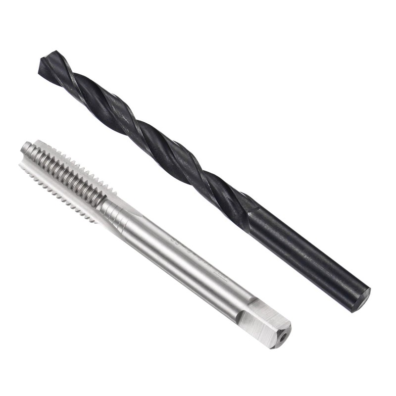 sourcing map Metric Tap and Drill Bit Set, M10 x