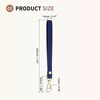 SUIKIHUM Leather Wristlet Strap, (20cm/7.87" Long KeyChain Hand Strap) Leather