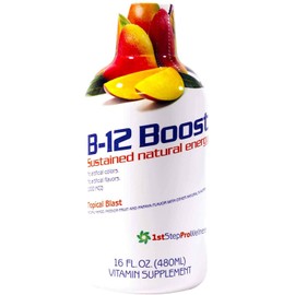 High Performance Fitness, Inc. 1st Step Liquid B-12 Tropical Blast 16-Ounce, 1 Bottle