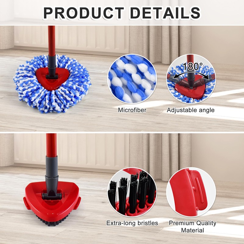 Mop Heads Replacements for Ocedar, Spin Mop Replacement for O-Cedar