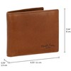 Gusti Foster Men's Leather Wallet RFID Protection Brown Leather, hazelnut,