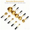 10-Pcs Stainless Steel Measuring Cups & Spoons Set, Gold