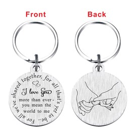 Laluminter Unique Wife Gifts - Wife Keychain from Husband - Anniversary Love Gift for Girlfriend Her - Valentines Day Presents for Wifey Women