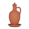Hakan Anadolu Natural Clay Water Pitcher Set | Unglazed Terracotta