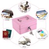 1Pc Safe Box Mini Cash Box Portable Safe Security Box