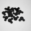 MajorCrafts® 50pcs Black 14mm Flat Back Kawaii Resin Mouse Head Rhinestones Arts and Crafts Embellishments