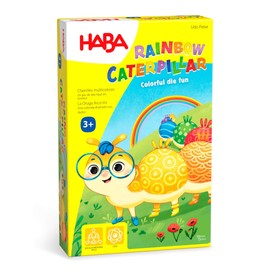 HABA Little Rainbow Caterpillar Mini Game of Colors and Patterns Ages 3+