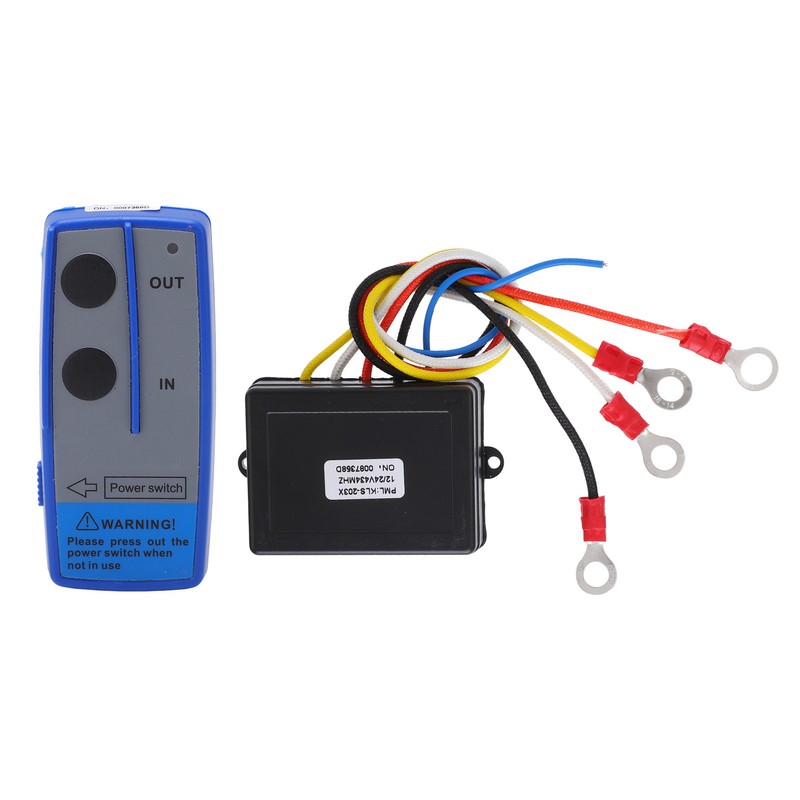 Wireless Winch Remote Control Kit 434MHZ Receiver 12V 24V Switch