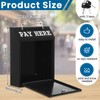 Yaocom Safe Cash Box Money Collection Metal Donation Box with