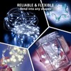chzk 8 Pack White Fairy Lights 7Ft 20 LED Twinkle