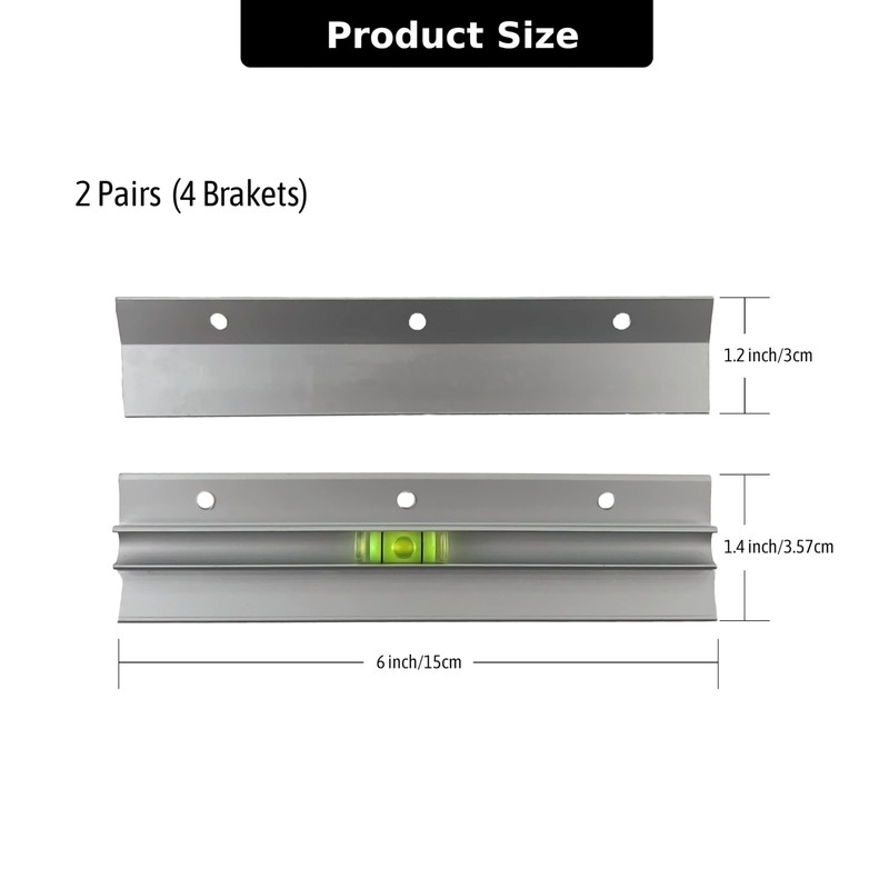 Heavy Duty Aluminum French Cleat Hanger for Mirrors & Pictures