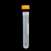 sourcing map 10 Pcs 10ml Plastic Centrifuge Tubes with Screw-on