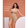 Slimwear Ultra Shape Mid Thigh Bodysuit, 78% Nylon 22% Spandex