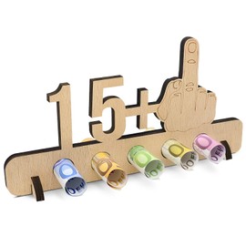 Sugeru Unusual Money Gifts 16th Birthday - 15+1 | Funny Funny Money Gifts Sign | Guest Book Gift | Wooden Deco for Anniversary Friends/Family/Man/Women Creative (16)