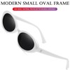 AIEYEZO - anteojos de sol ovaladas retro para mujer, estilo