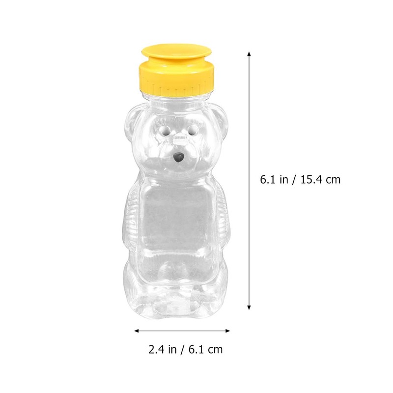 Cabilock Bear Honey Bottle Flip Top Lid Cap with Jar