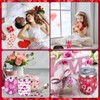 Layhit 8 Pcs Valentine's Day Gifts 12 oz Heart Print