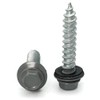 Hex Washer Head Mechanical Galvanized Roofing Screws Slate Finish -
